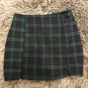 Gingham Mini Skirt
